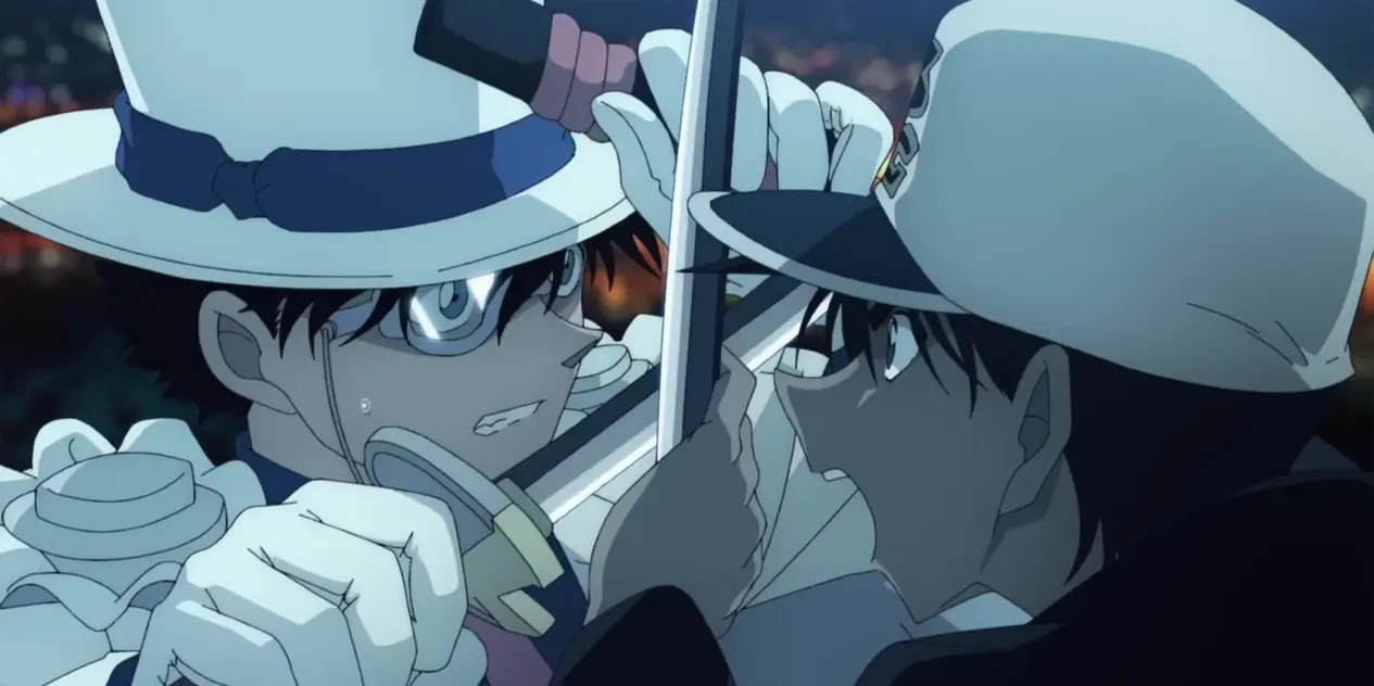 Kaito Kid plotting a heist