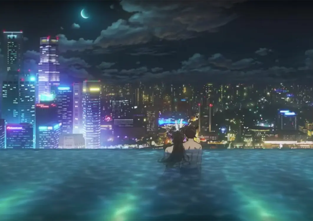 Singapore skyline featured in Detective Conan